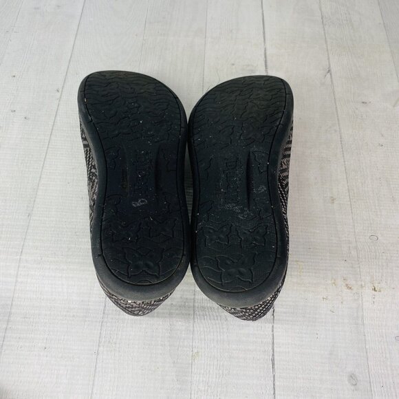 Alegria By PG Lite PEWTER DAZZLER PET-532 Leather Slip On Flat Shoes Size 8.5 - Picture 8 of 14